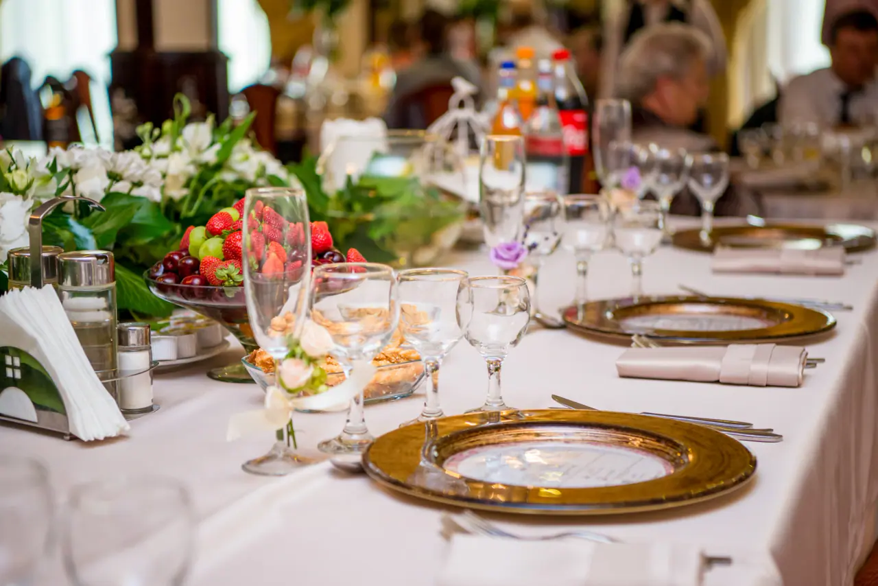 A set table at the Astoria restaurant